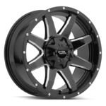 The M Wheel By Off Road Monster In Gloss Black Milled Offroad