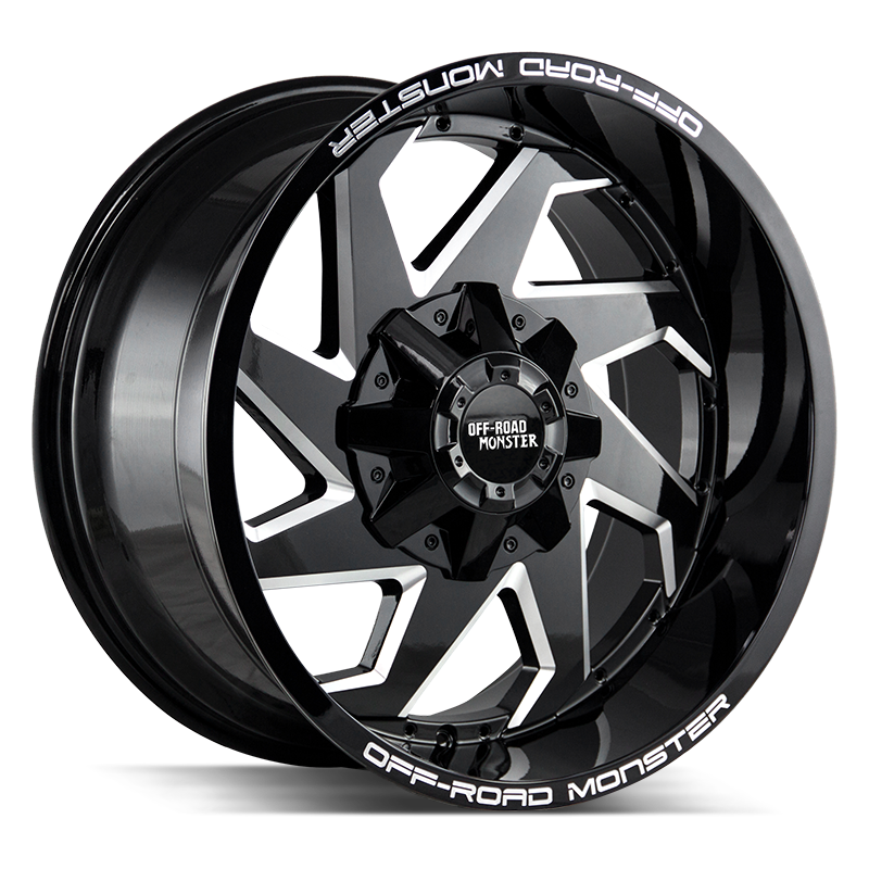 The M09 Wheel by Off Road Monster in Gloss Black Milled