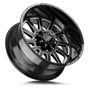 The M Wheel By Off Road Monster In Gloss Black Milled Offroad