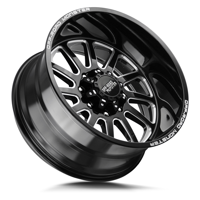 The M17 Wheel by Off Road Monster in Gloss Black Milled