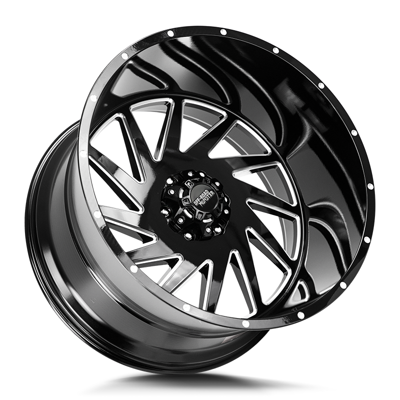 The M12 Wheel by Off Road Monster in Gloss Black Milled