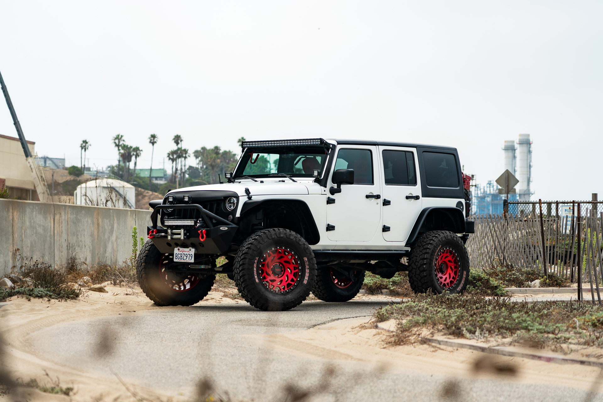 M50 Off-Road Monster Wheels on a White Jeep JK