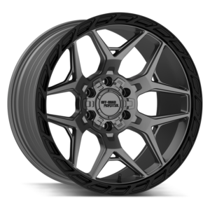 Offroad Monster M40 Wheel in Gun Metal Grey with Black Lip