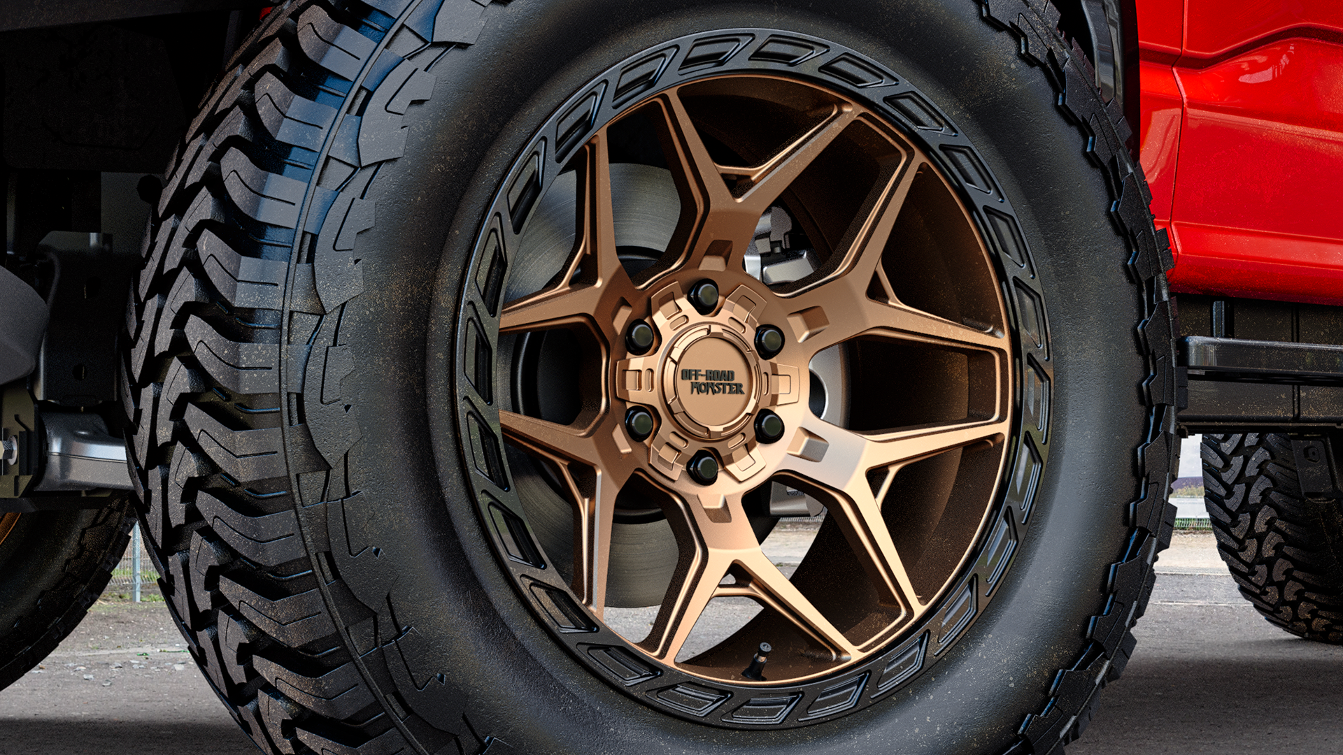 Raptor R with Offroad Monster M40 Wheels