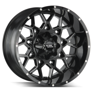 The M14 Wheel by Off Road Monster in Gloss Black Milled