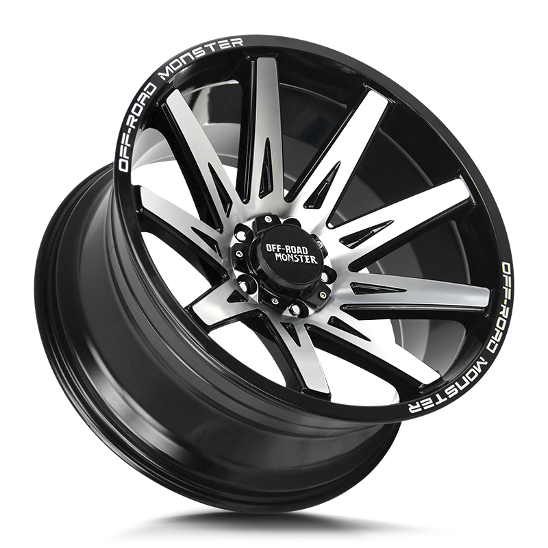 The M25 Wheel by Off Road Monster in Gloss Black Machined